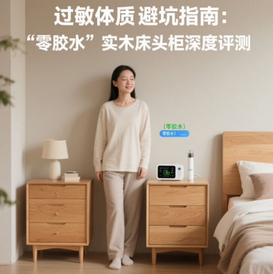 過敏體質(zhì)避坑指南：“零膠水”實木床頭柜深度評測